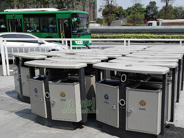    戶外重慶垃圾桶 欣方圳垃圾桶廠家教您選購